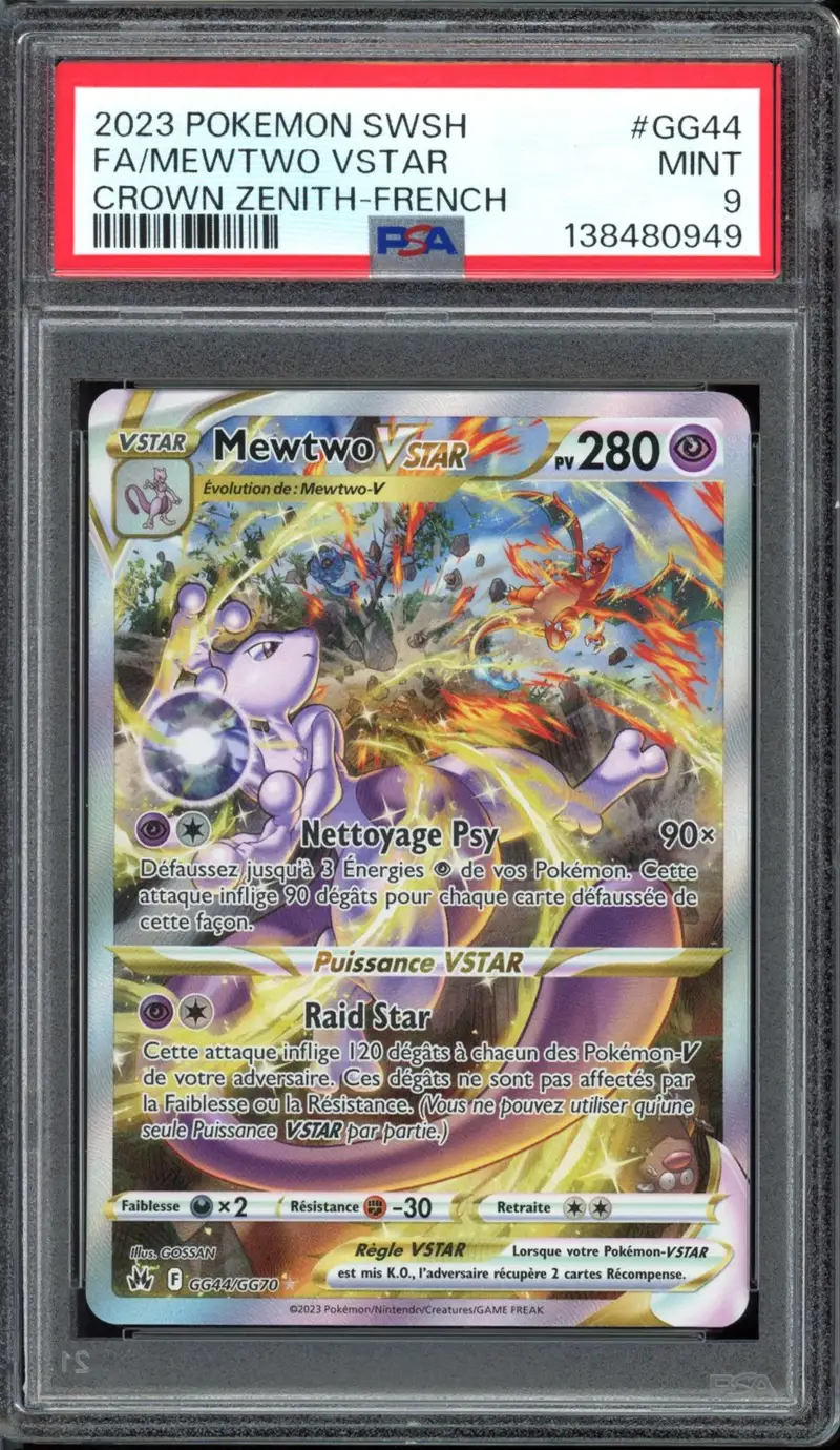 PSA 9 Mewtwo VStar