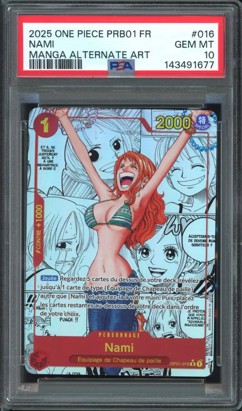 PSA 10 Nami Manga