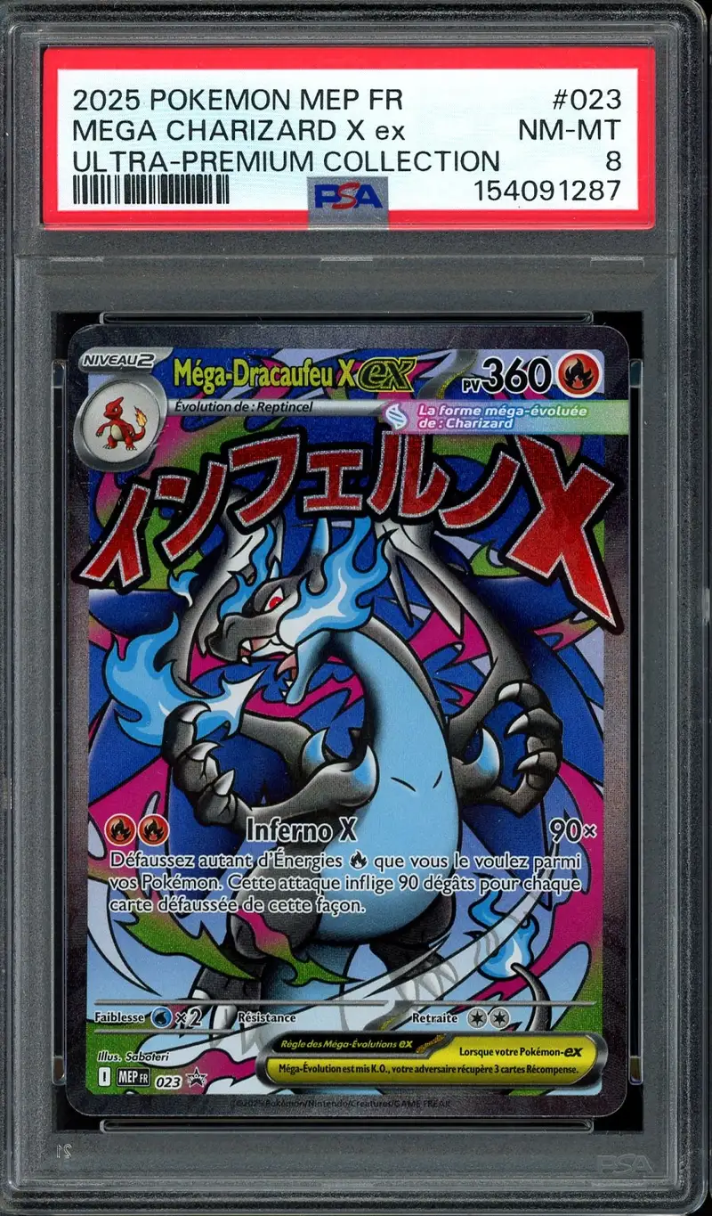 PSA 8 Méga-Dracaufeu X Ex