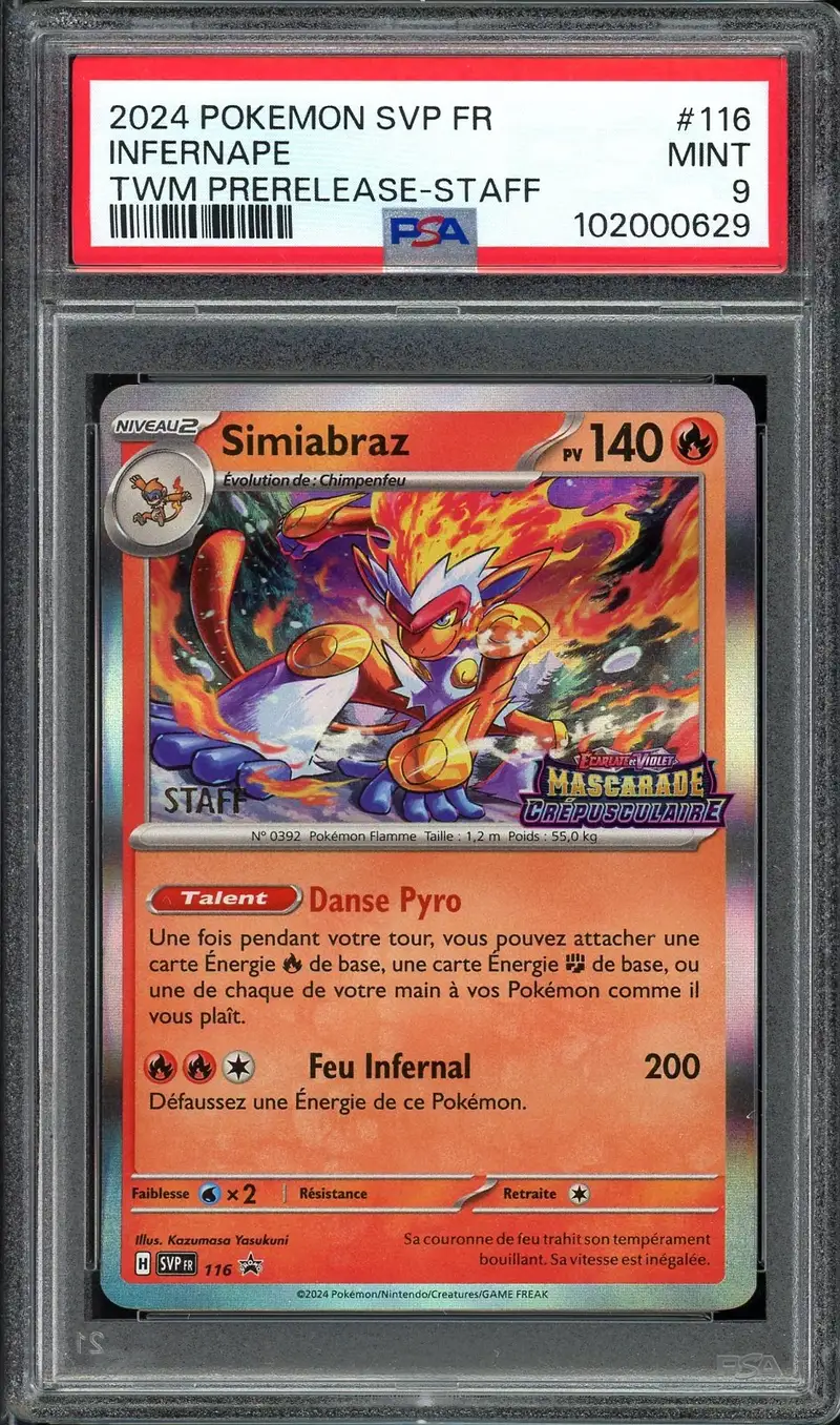 PSA 9 Simiabraz Prerelease Staff