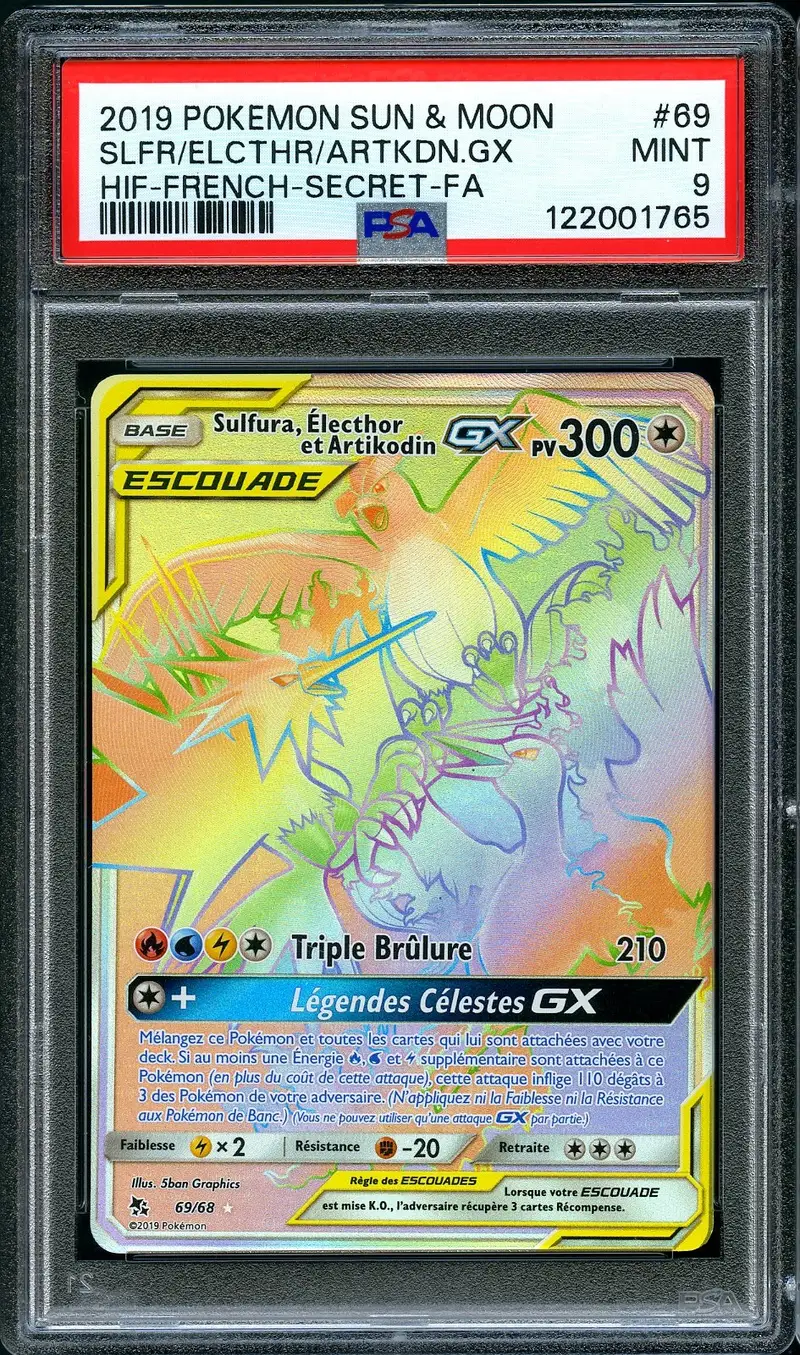 PSA 9 Sulfura, Électhor et Artikodin Gx Rainbow