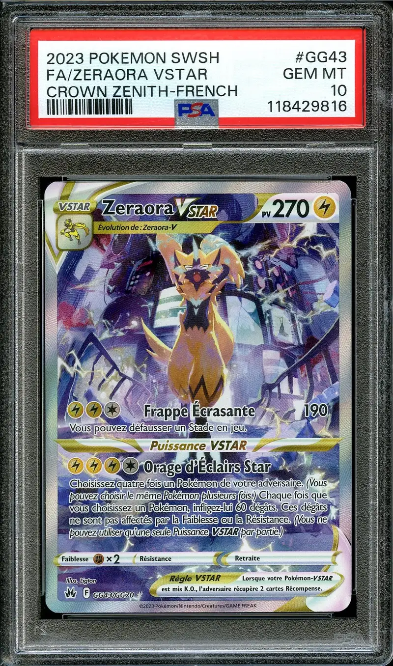 PSA 10 Zeraora VStar