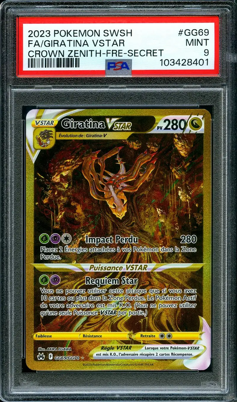 PSA 9 Giratina VStar Gold