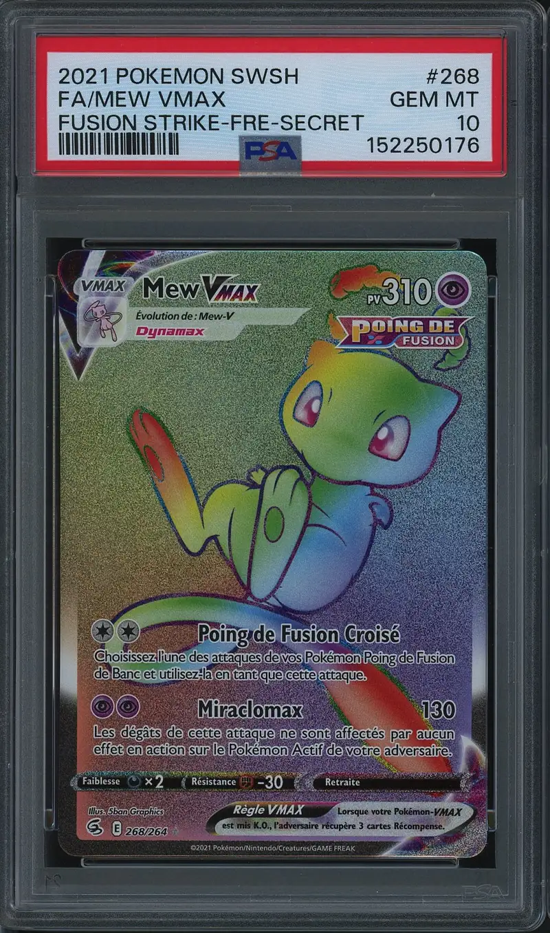 PSA 10 Mew VMax Rainbow