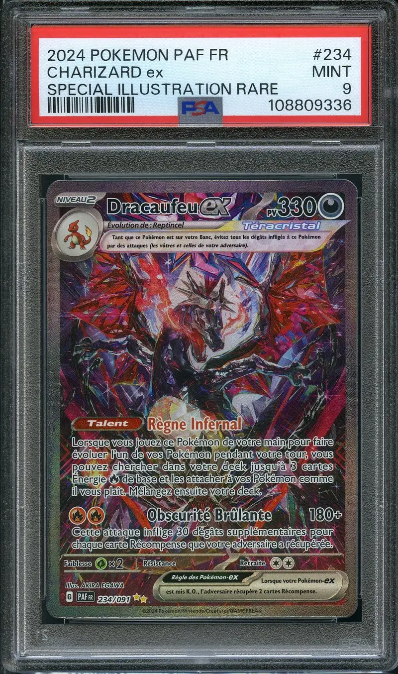 PSA 9 Dracaufeu Ex
