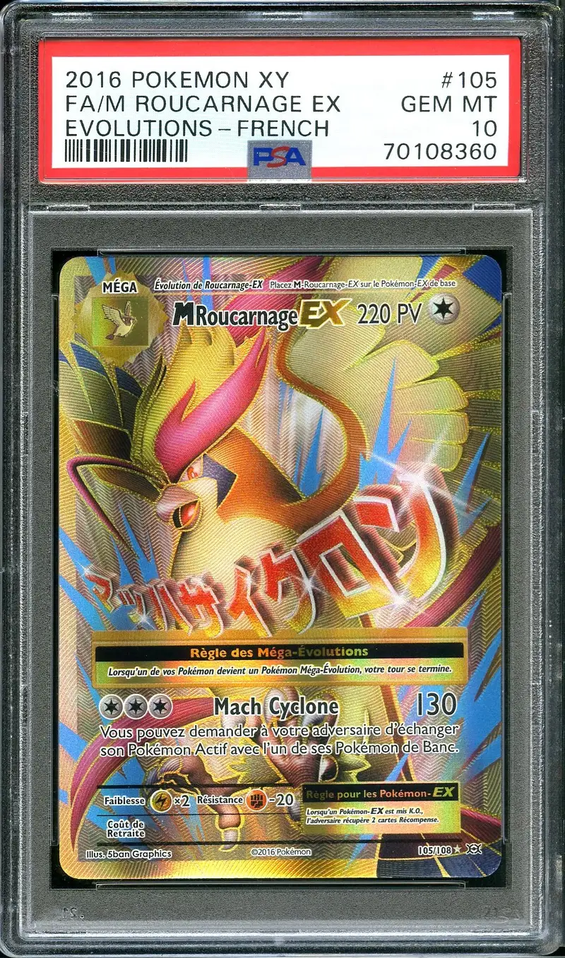 PSA 10 Méga Roucarnage Ex Gold