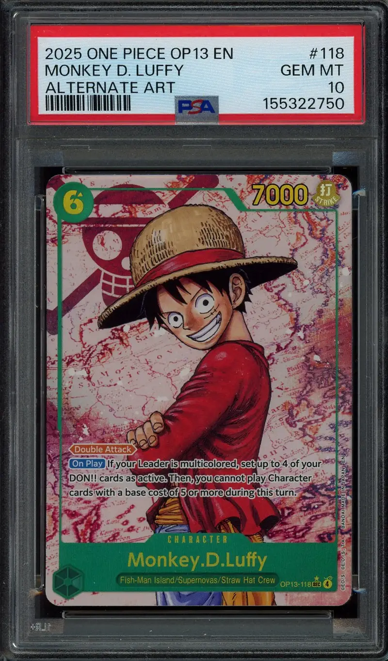 PSA 10 Monkey D. Luffy