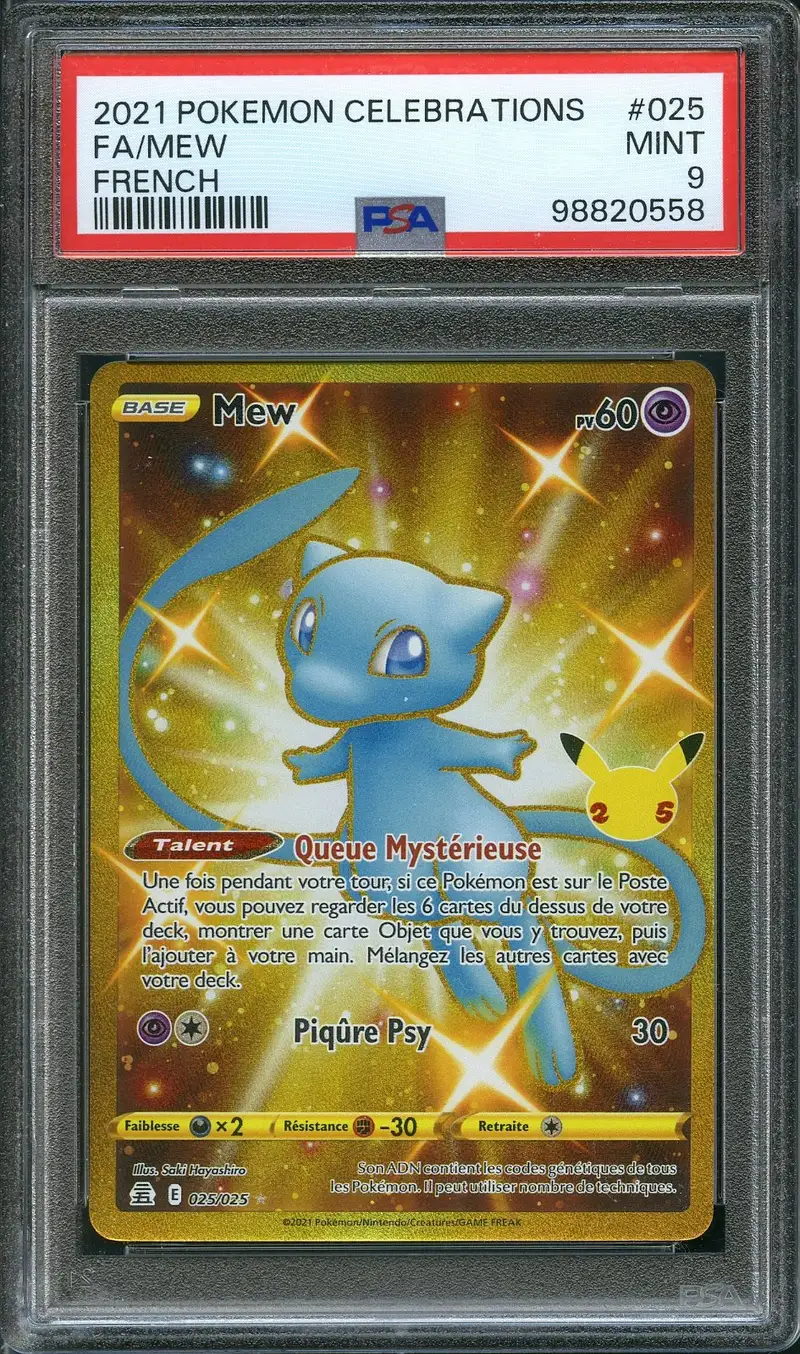 PSA 9 Mew Gold