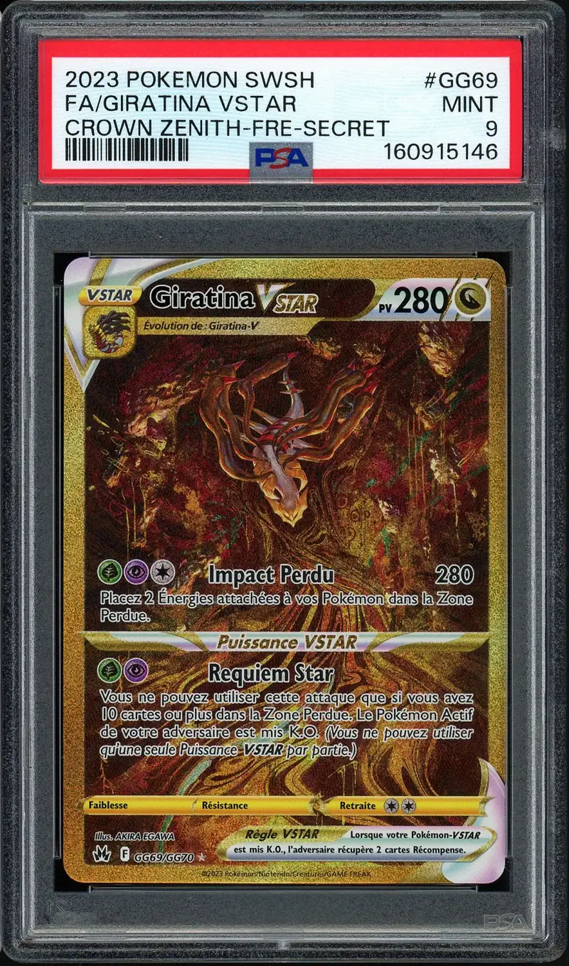 PSA 9 Giratina VStar Gold