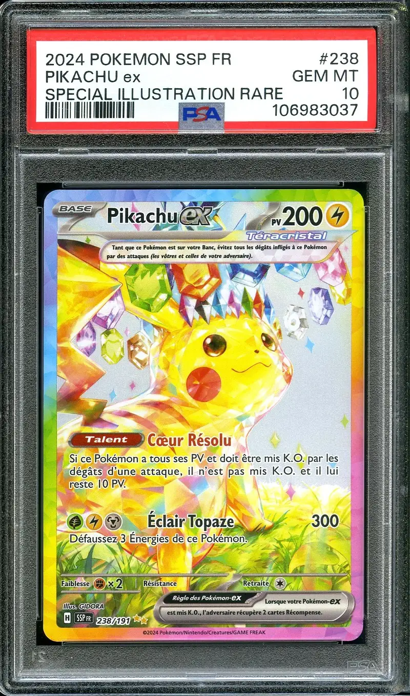 PSA 10 Pikachu Ex