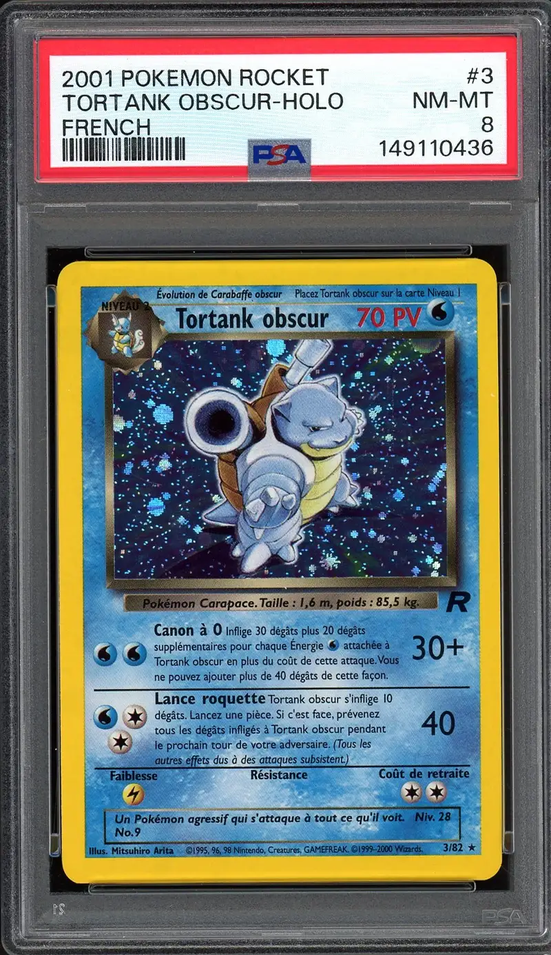 PSA 8 Tortank Obscur Holo