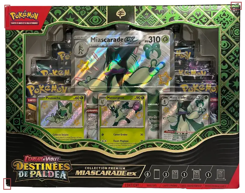 Coffret EV4.5 Destinées de Paldea Miascarade Ex