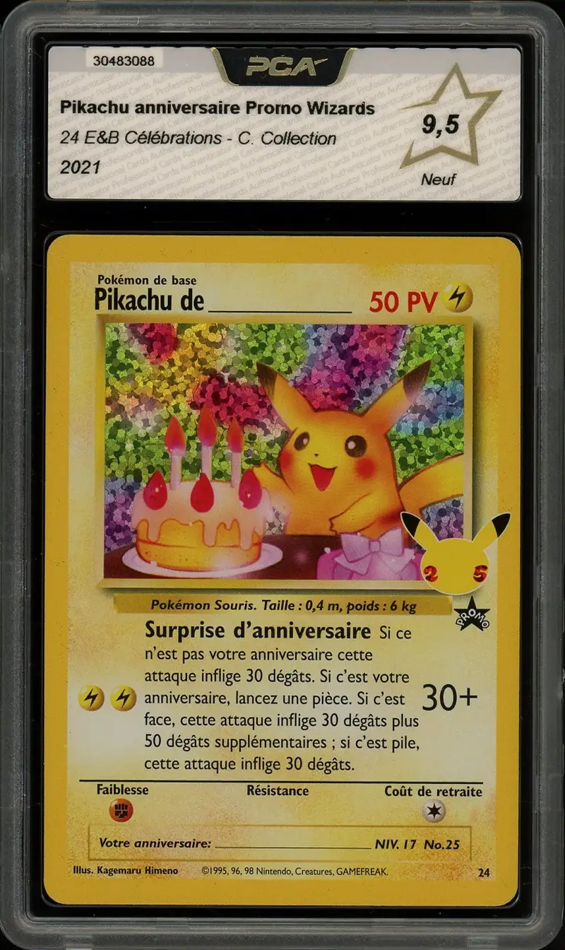 PCA 9.5 Pikachu de _____ Holo