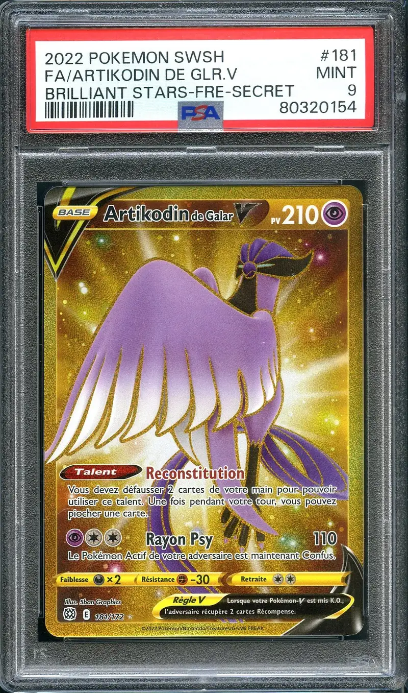 PSA 9 Artikodin de Galar V Gold