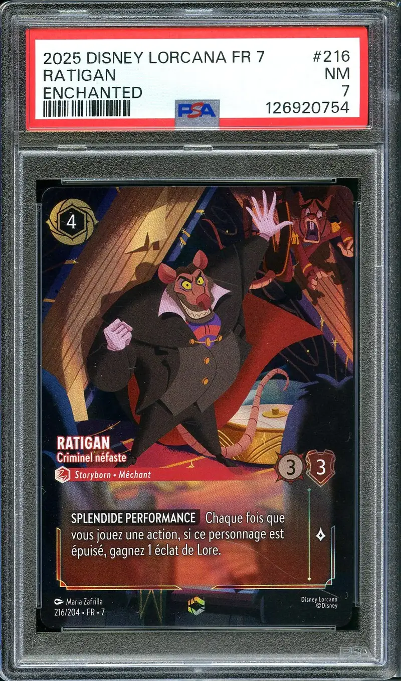 PSA 7 Ratigan Enchanted