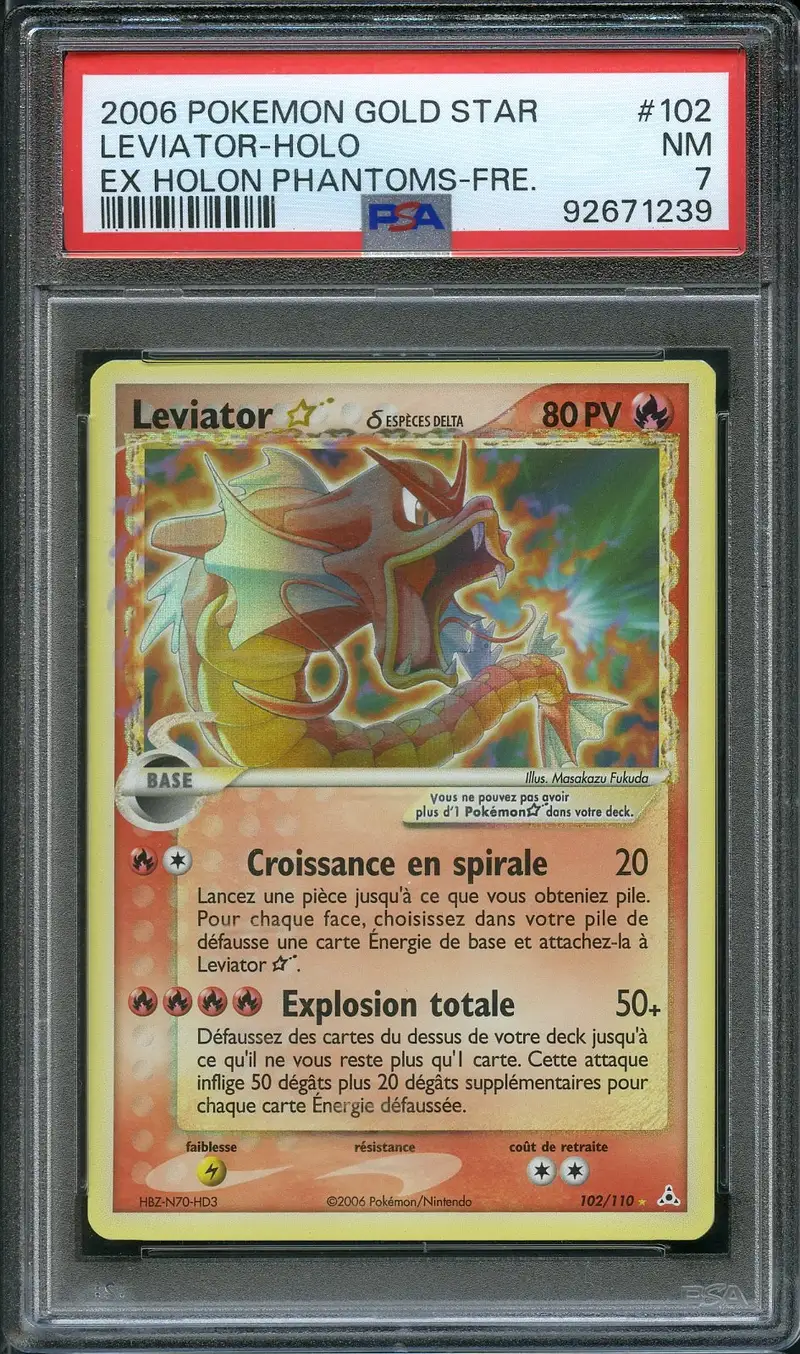 PSA 7 Léviator Gold Star