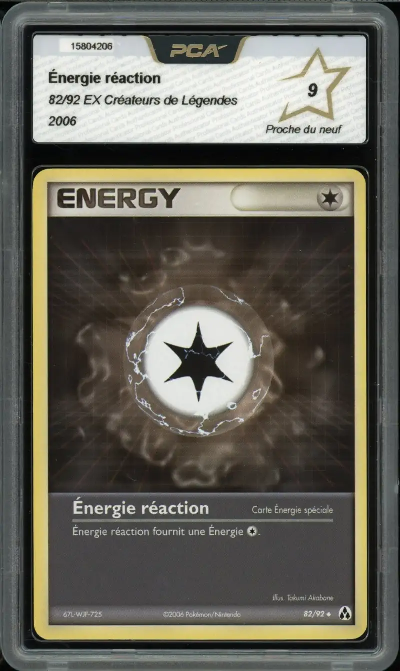PCA 9 Energie Réaction