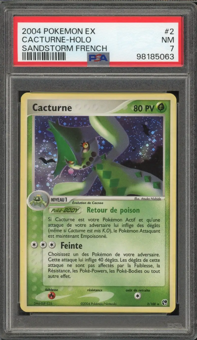 PSA 7 Cacturne Holo