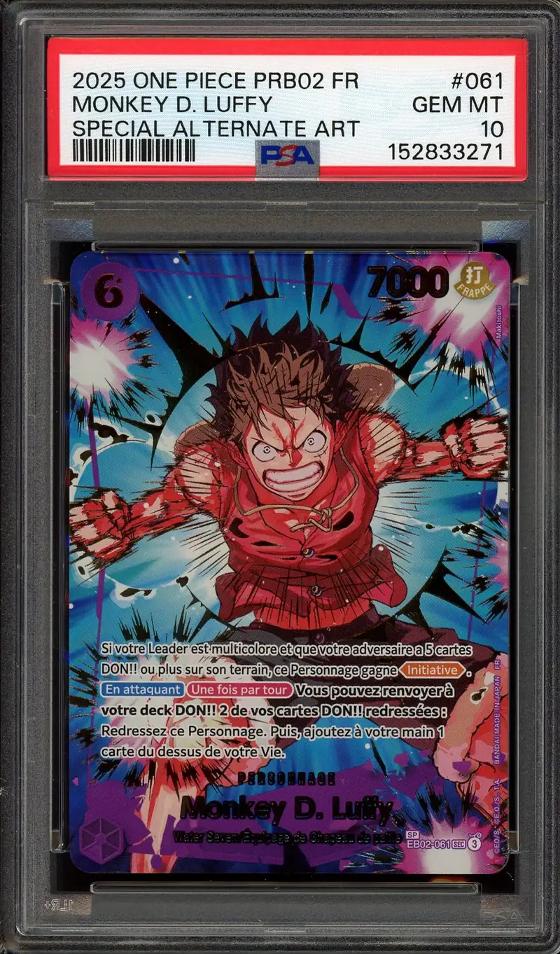 PSA 10 Monkey D. Luffy