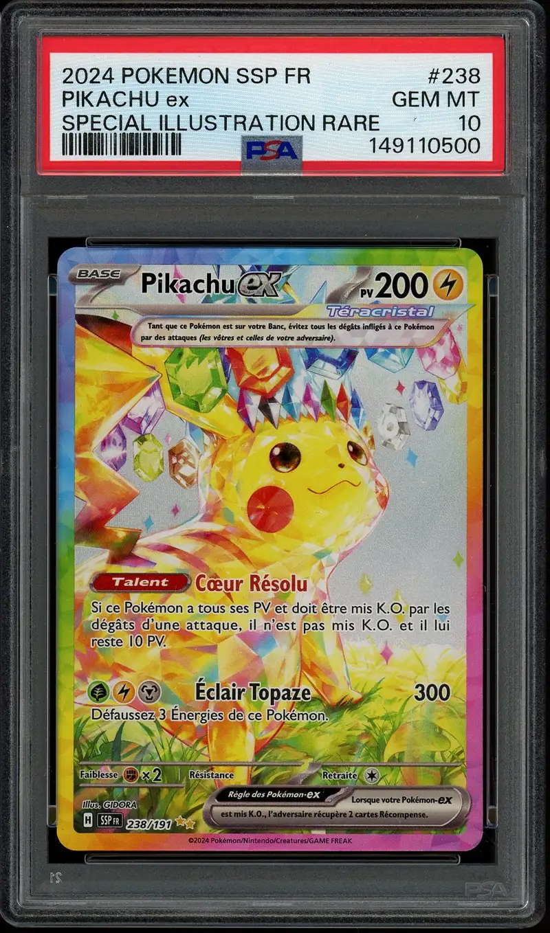 PSA 10 Pikachu Ex