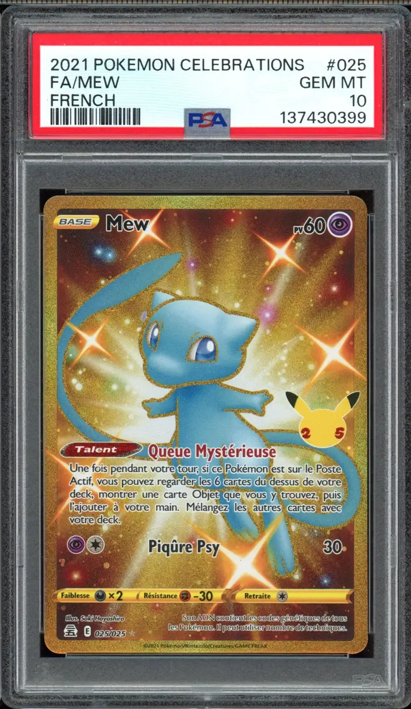 PSA 10 Mew Gold