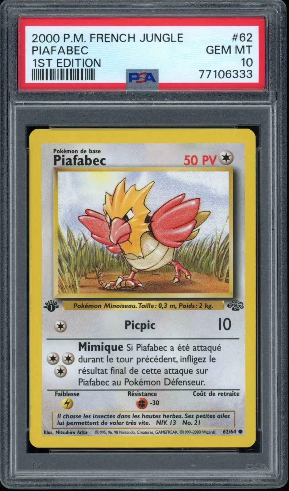 PSA 10 Piafabec