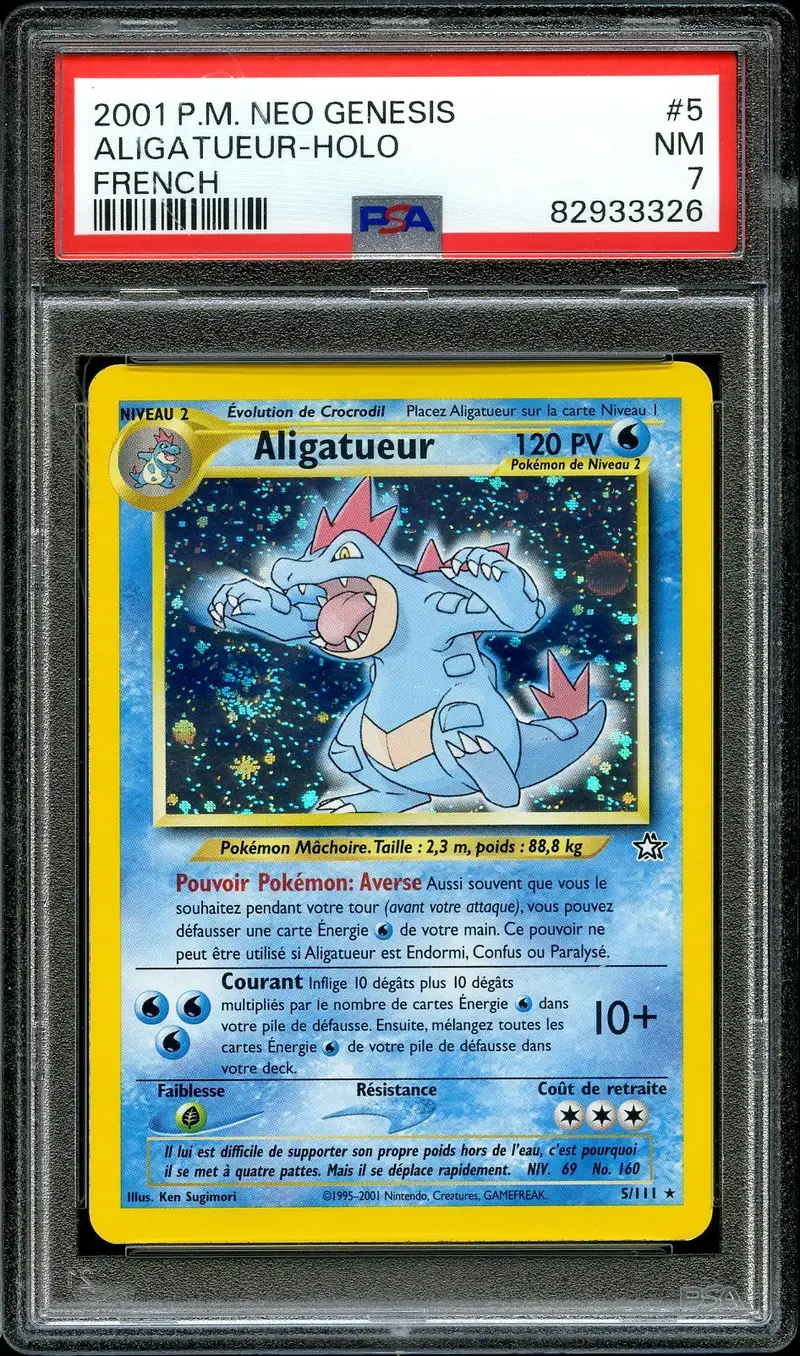 PSA 7 Aligatueur Holo