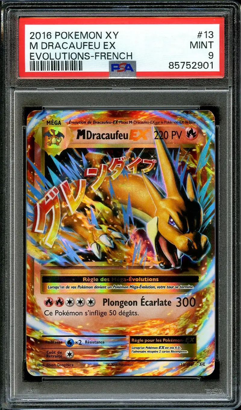 PSA 9 Méga Dracaufeu Ex