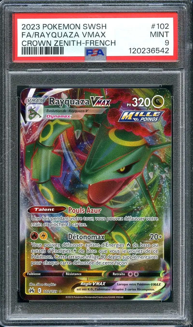 PSA 9 Rayquaza VMax
