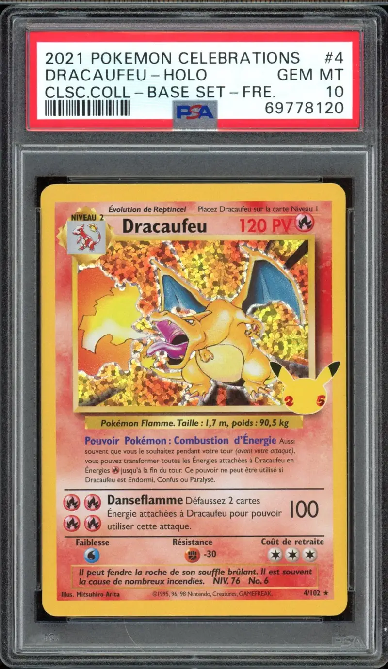 PSA 10 Dracaufeu Holo