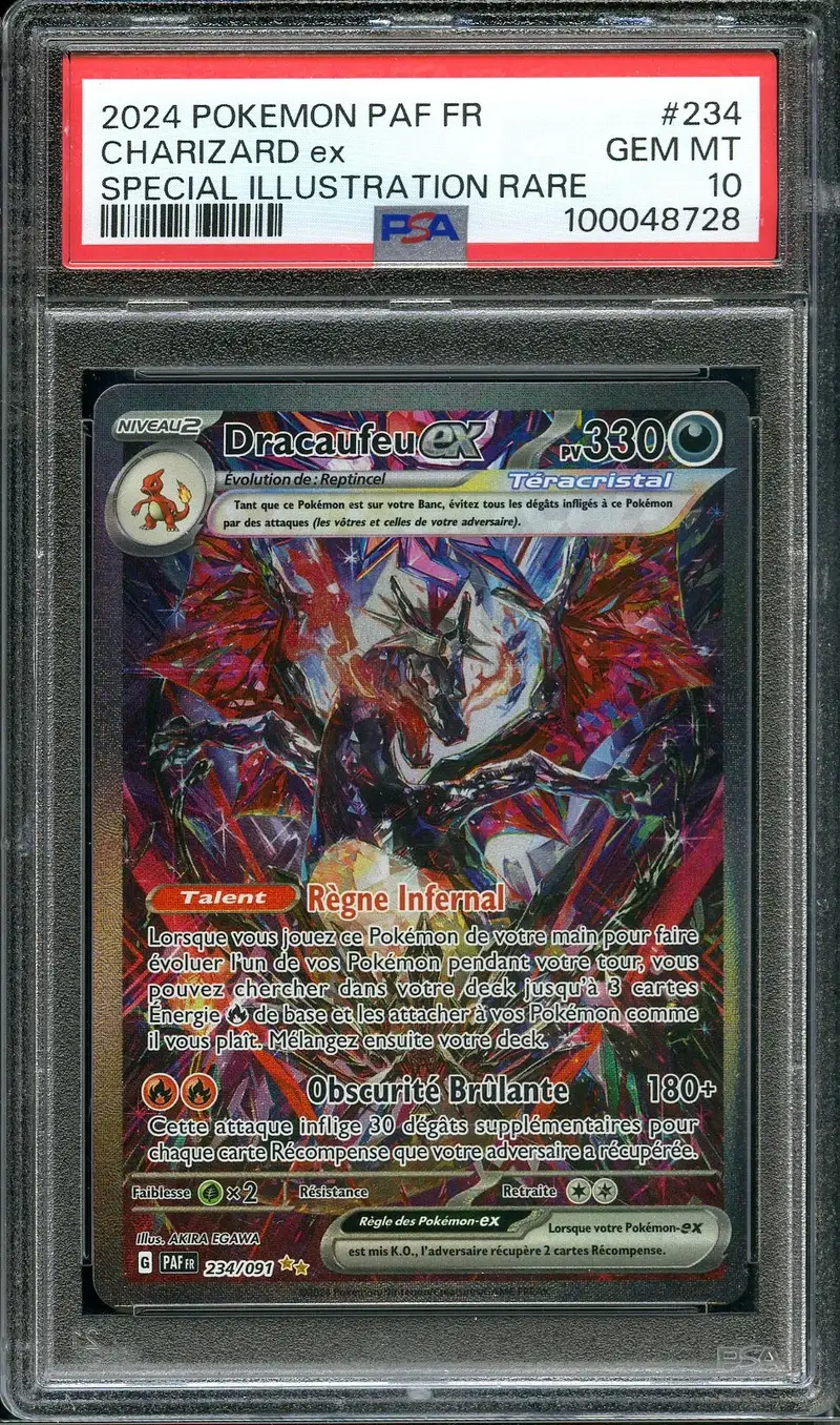 PSA 10 Dracaufeu Ex