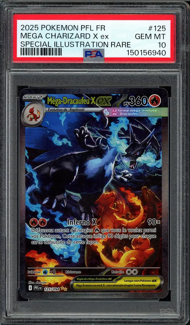 PSA 10 Méga-Dracaufeu X Ex
