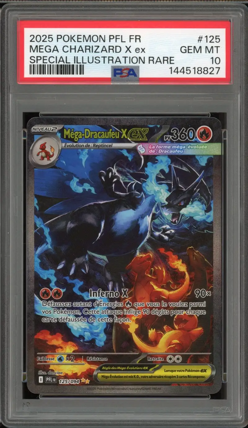 PSA 10 Méga-Dracaufeu X Ex