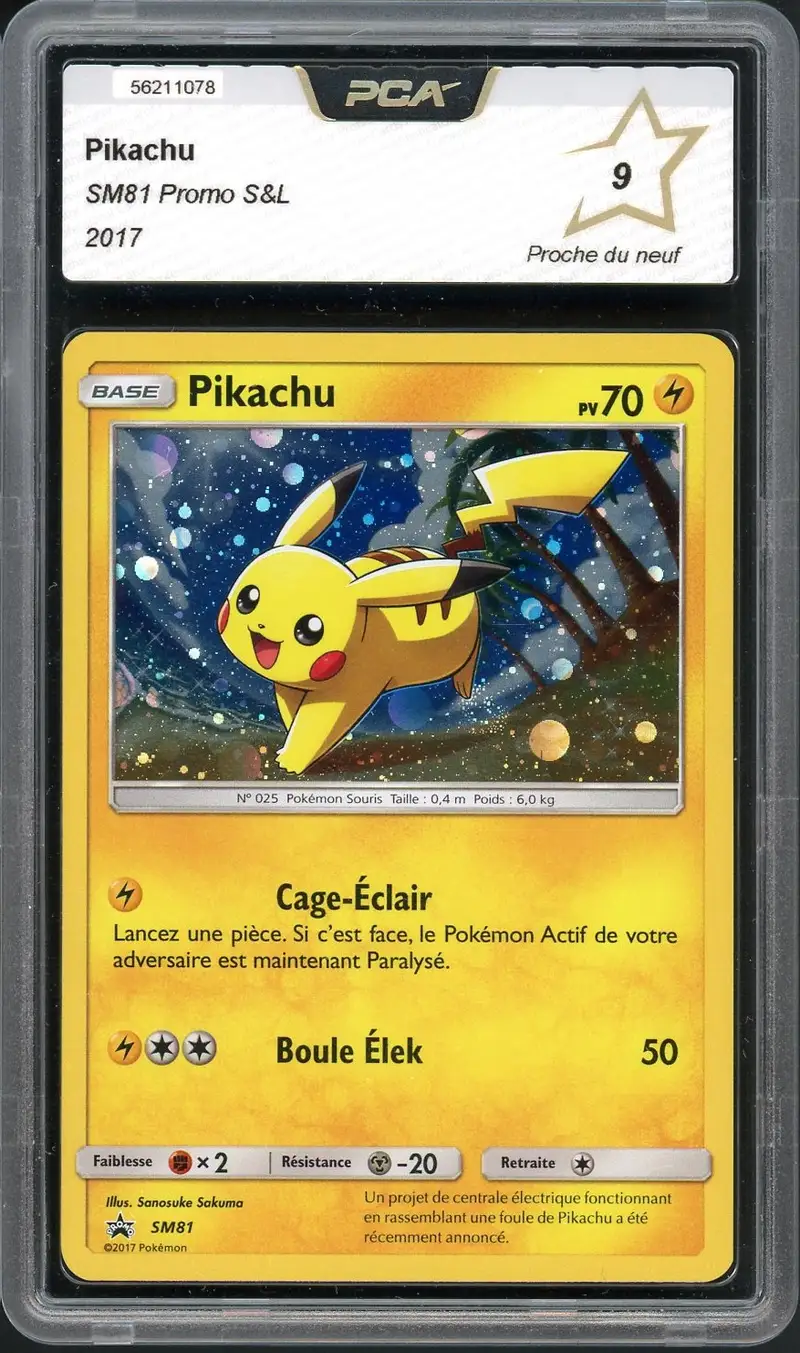 PCA 9 Pikachu Holo