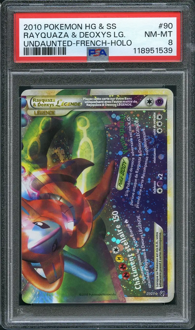 PSA 8 Rayquaza & Deoxys Légende