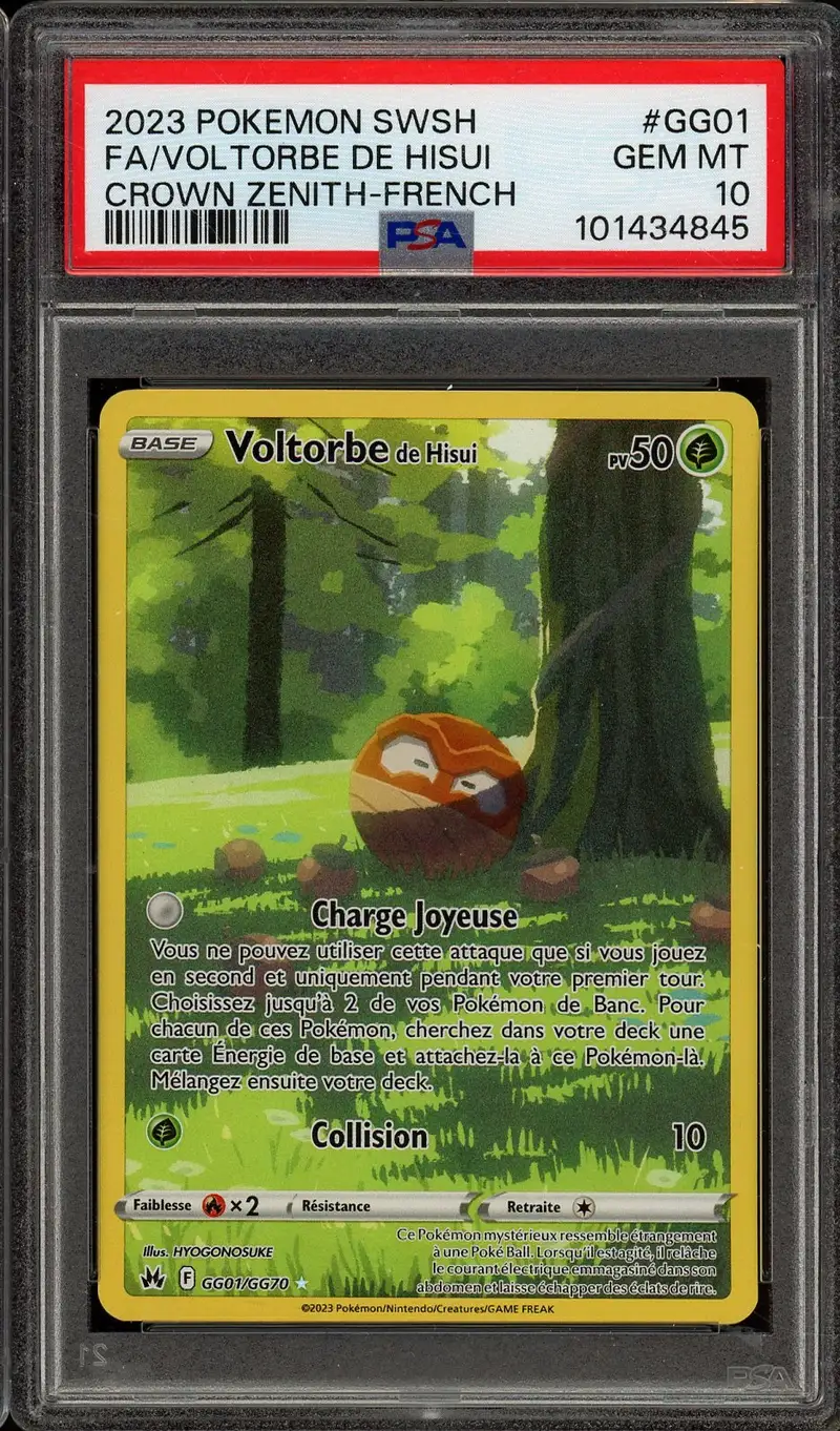 PSA 10 Voltorbe de Hisui
