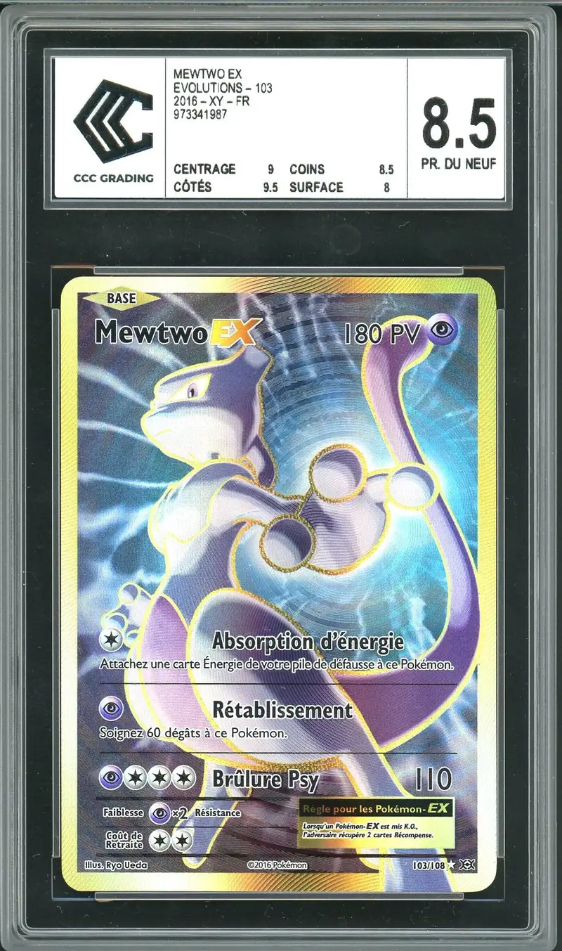 CCC 8.5 Mewtwo Ex Gold