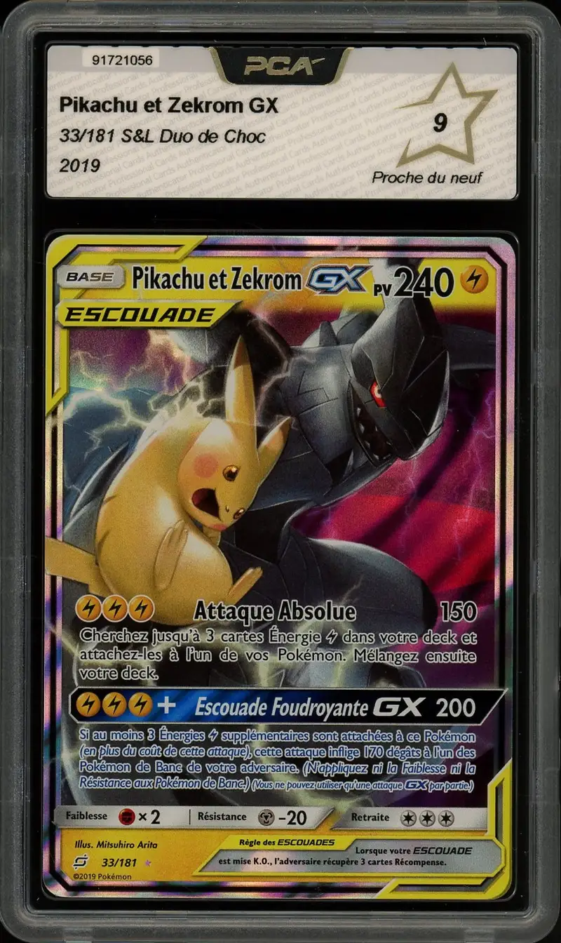 PCA 9 Pikachu et Zekrom Gx