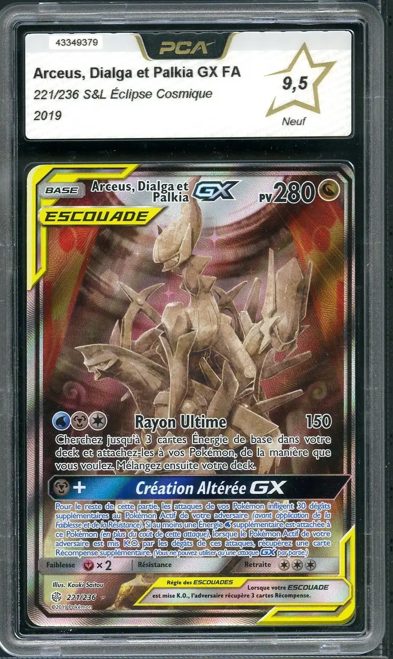 PCA 9.5 Arceus, Dialga et Palkia Gx