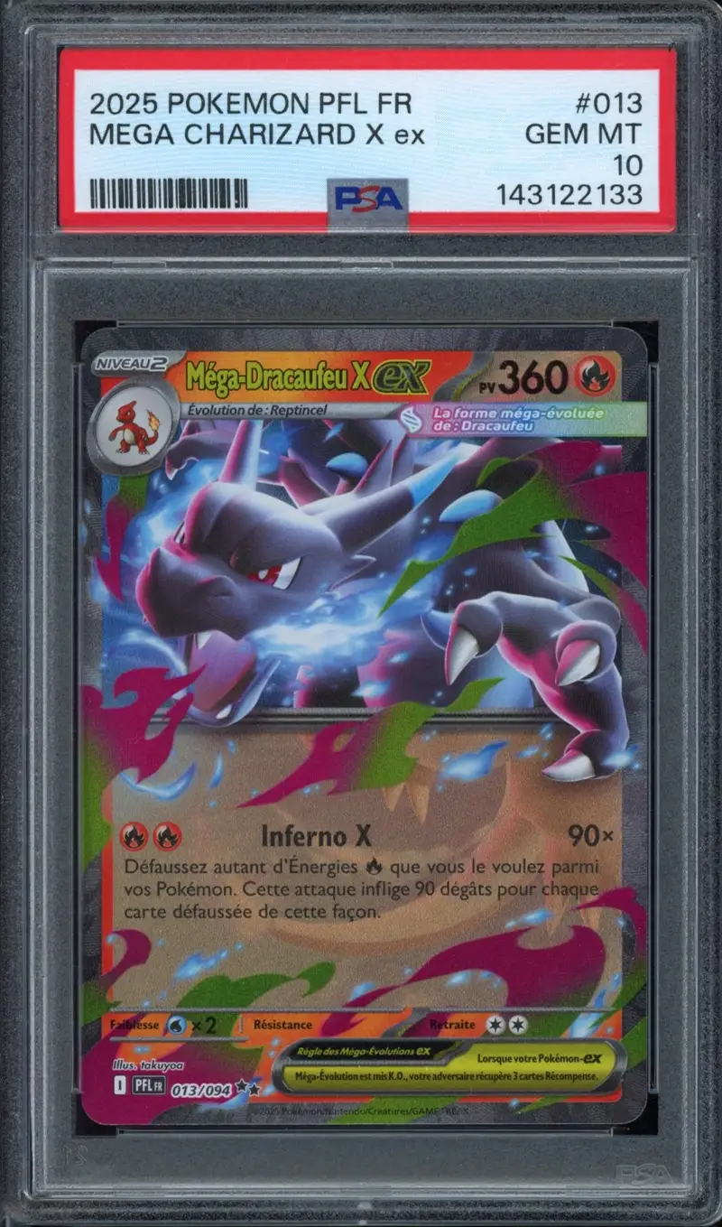 PSA 10 Méga-Dracaufeu X Ex