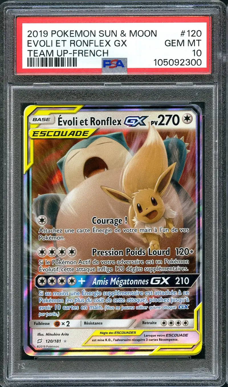 PSA 10 Evoli et Ronflex Gx