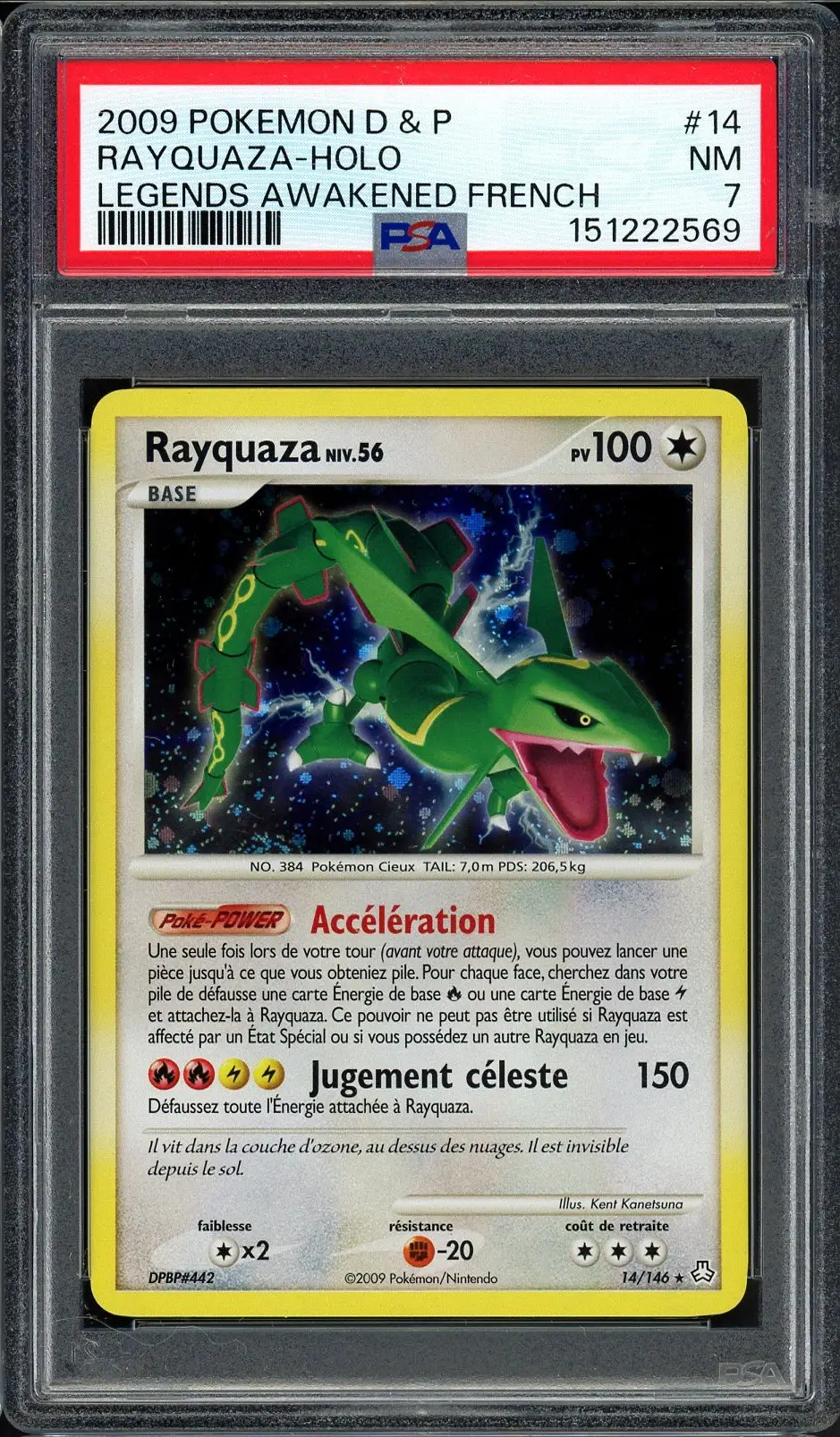 PSA 7 Rayquaza Holo