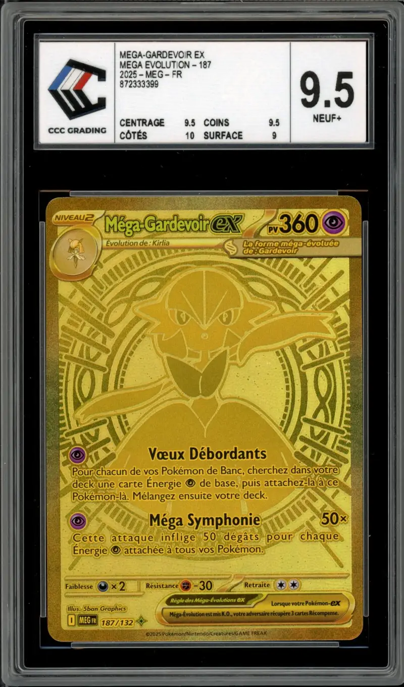 CCC 9.5 Méga-Gardevoir Ex Gold