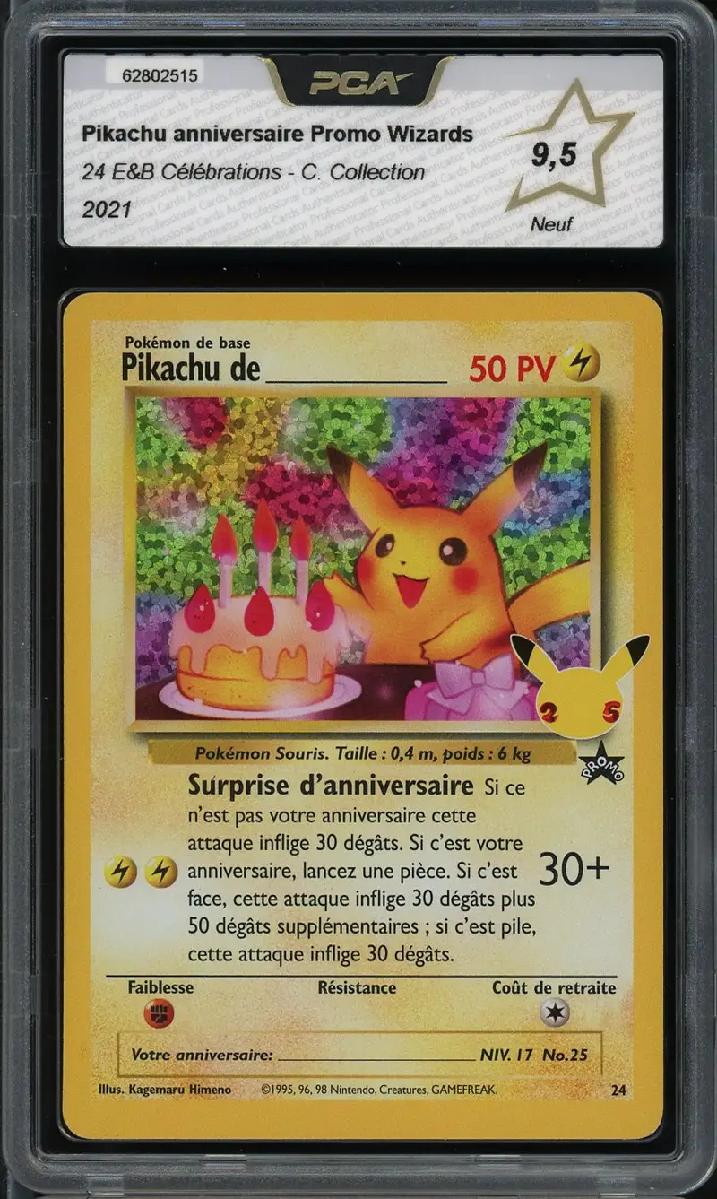 PCA 9.5 Pikachu de _____ Holo