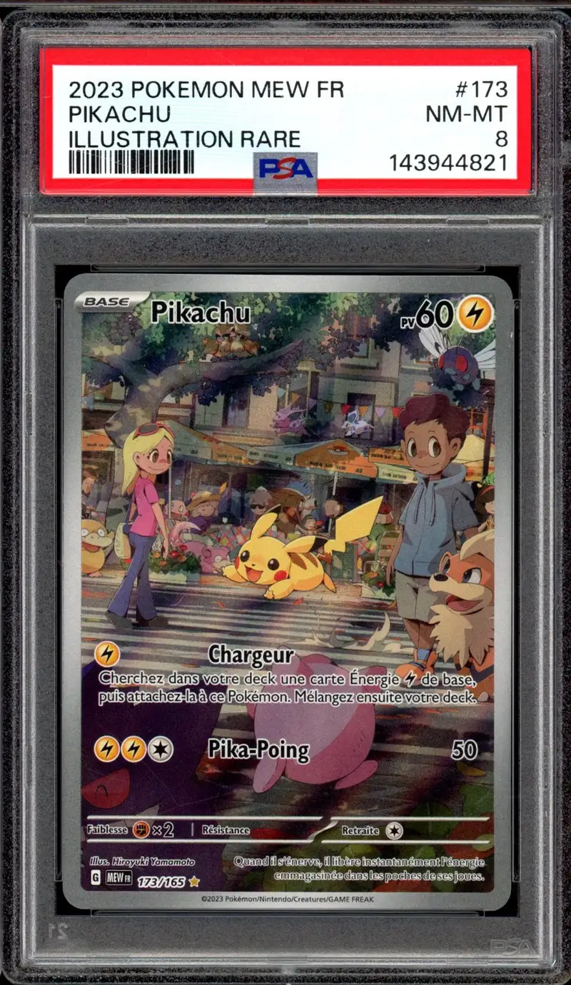 PSA 8 Pikachu