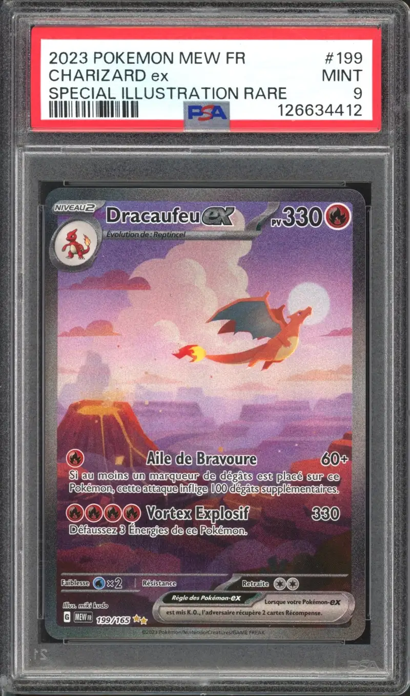 PSA 9 Dracaufeu Ex