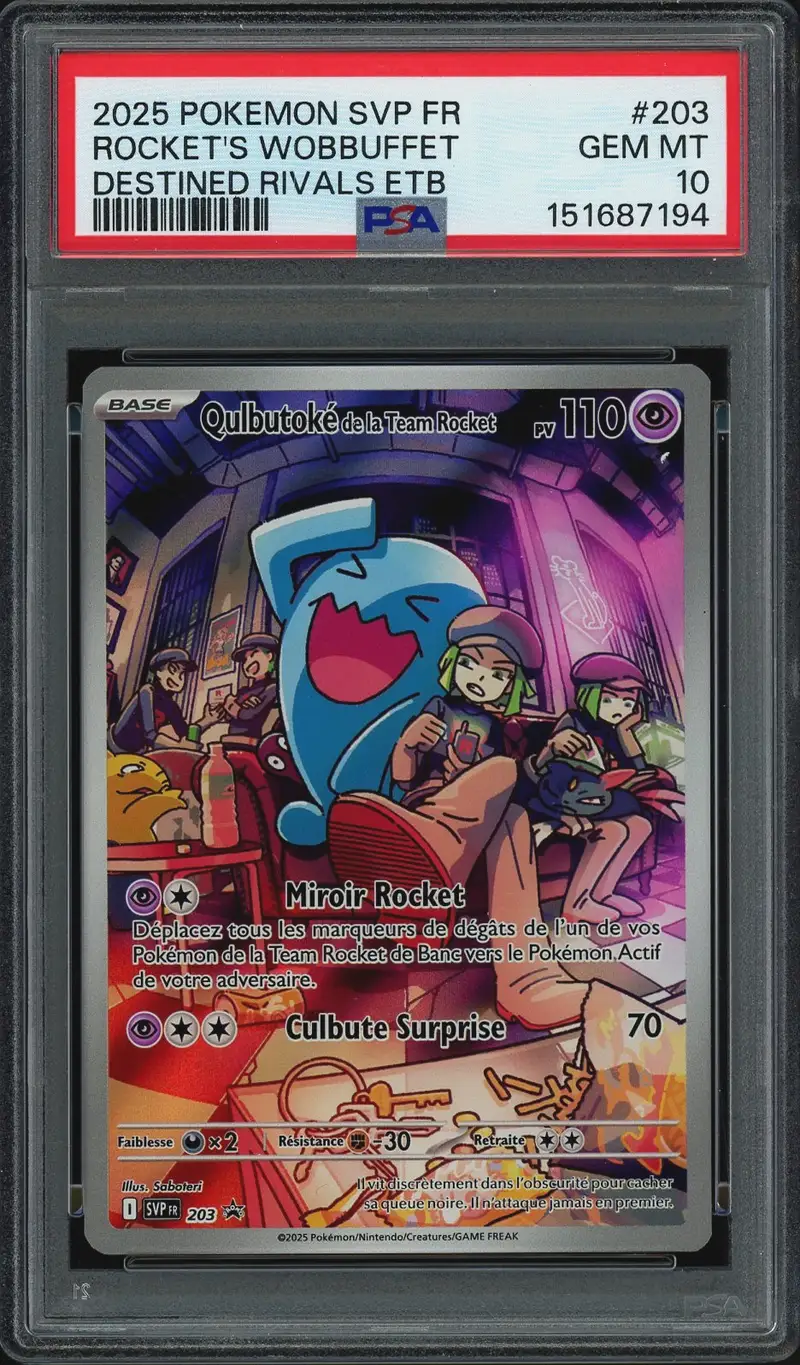 PSA 10 Qulbutoké De La Team Rocket