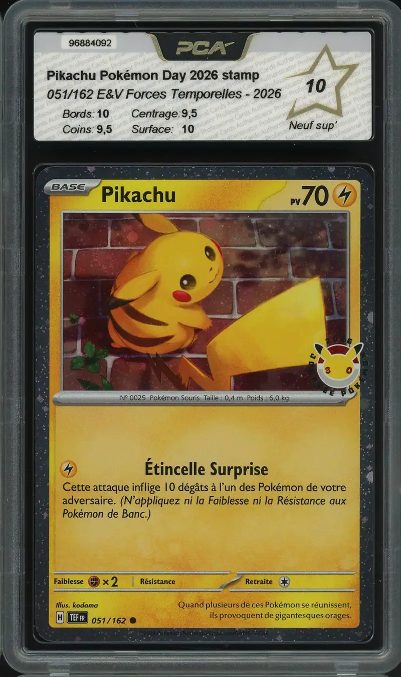 PCA 10 Pikachu Pokemon Day Stamp