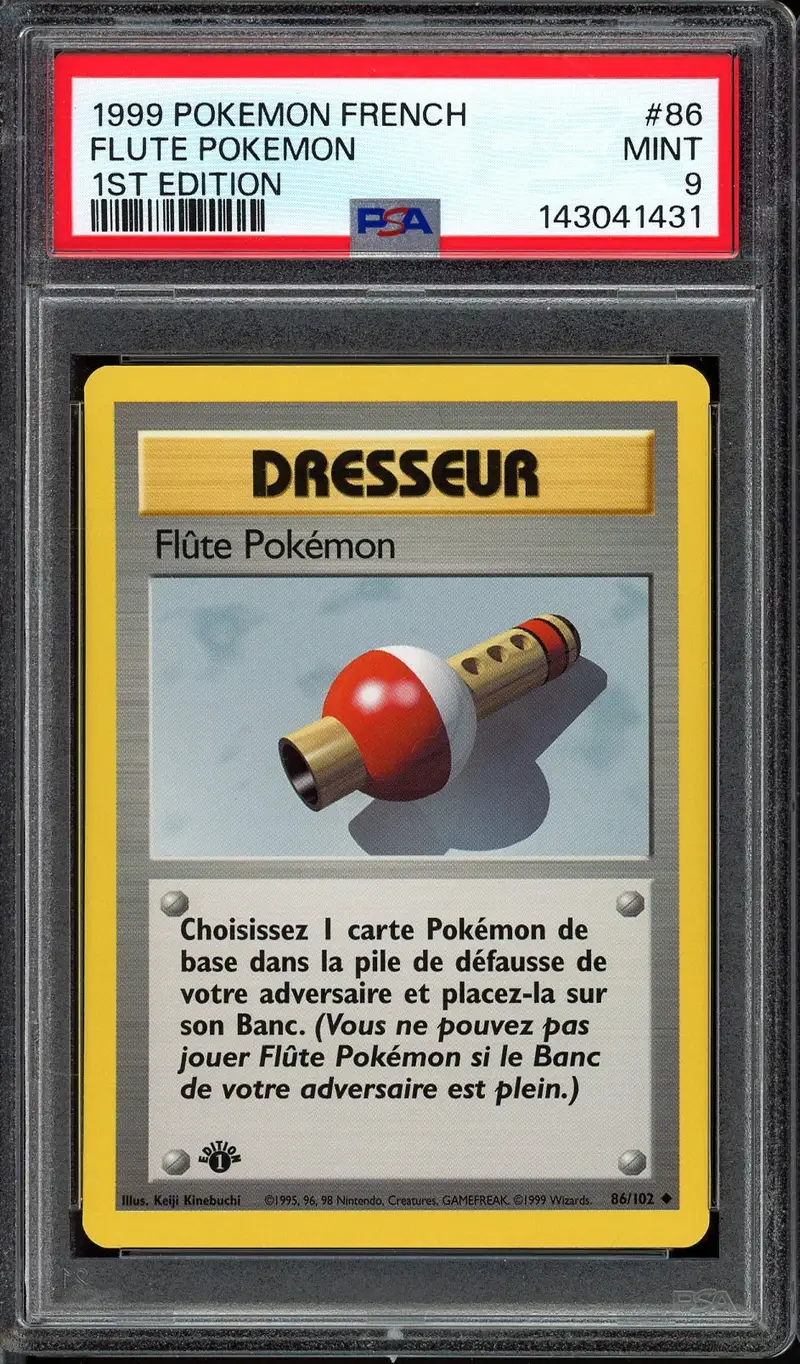 PSA 9 Flûte Pokémon