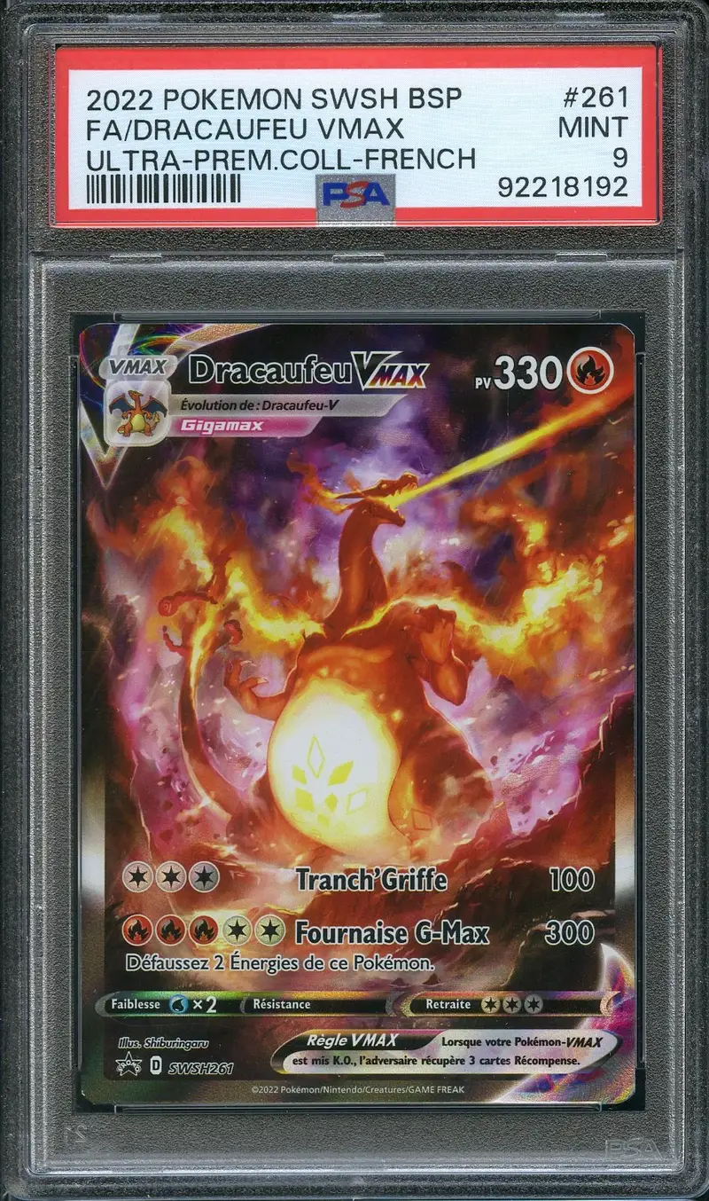 PSA 9 Dracaufeu VMax